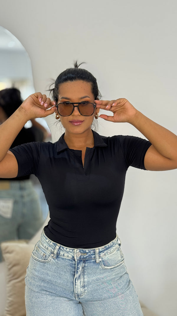BODY CON CUELLO MARTINA NEGRO