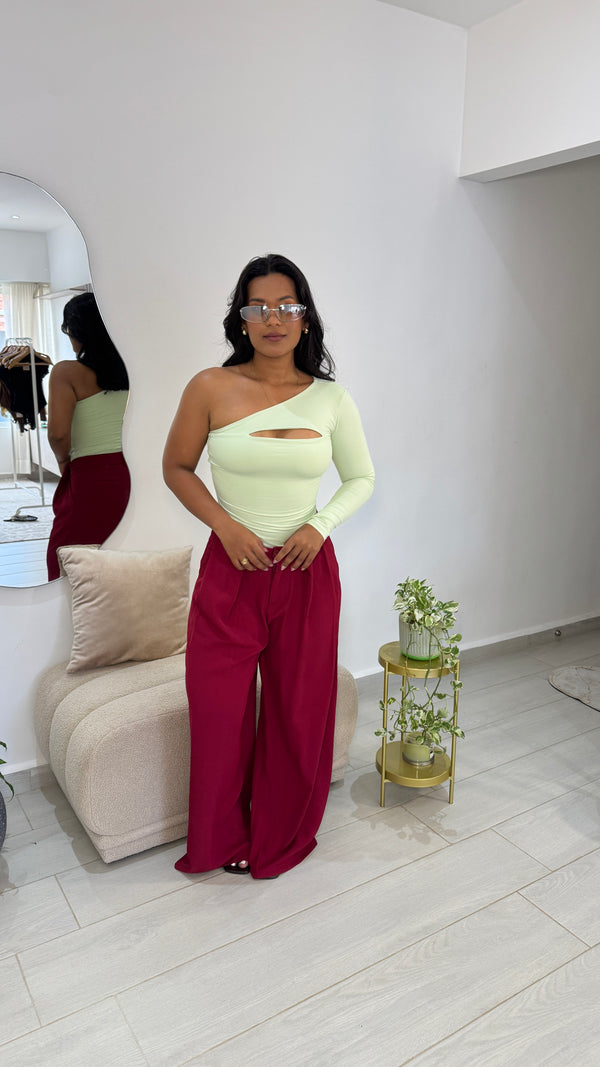 BODY HOMBRO DIAGONAL ANITA VERDE PISTACHO