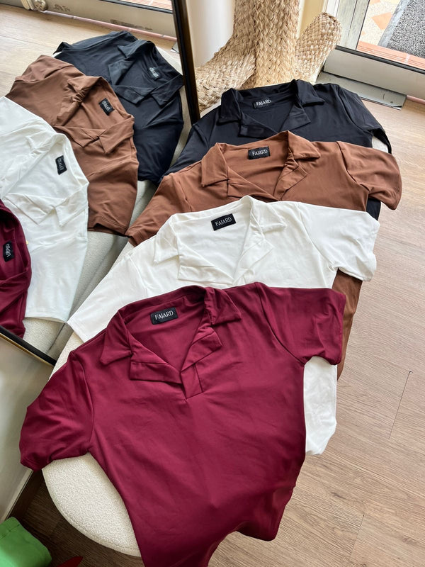 BODY CON CUELLO MARTINA BURGUNDY