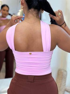BODY STRAPLE BANDA ROSA PASTEL