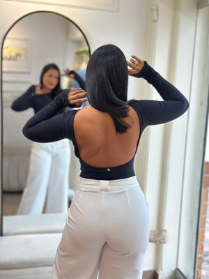 BODY LUNA ESPALDA DESCUBIERTA NEGRO