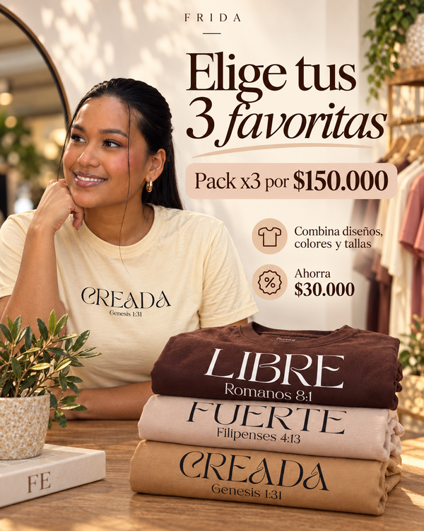 PACK T- SHIRT ERES by: Frida