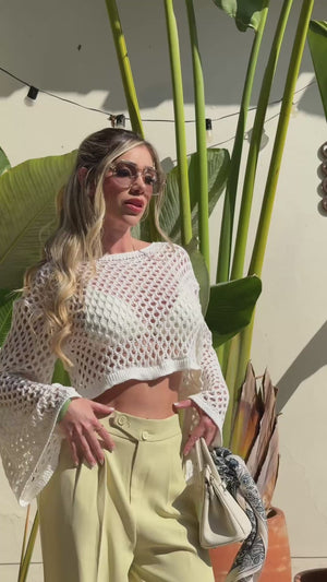 PANTALÓN DOBLE BOTÓN TULUM VERDE LIMA